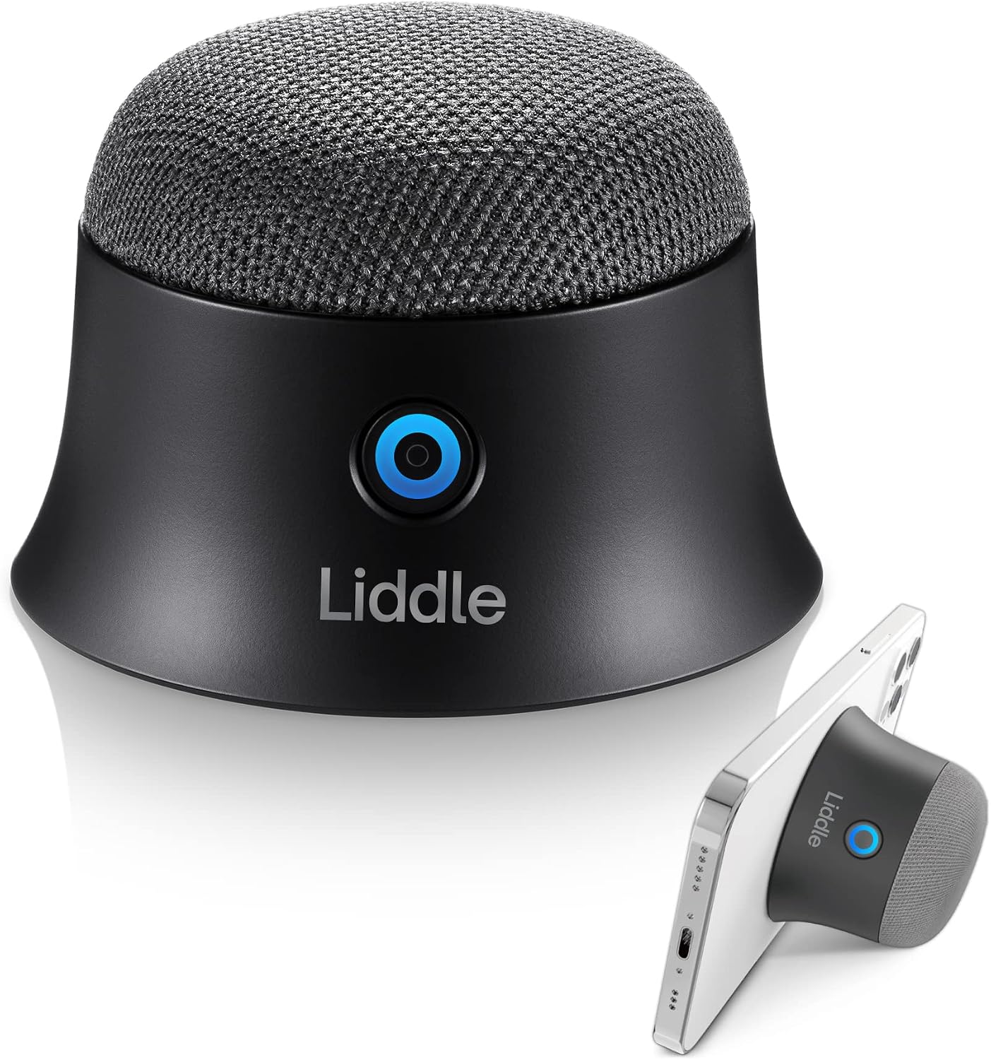 Liddle Speaker Magnetic Small Bluetooth Speaker Support Magsafe for Iphone 12/13/14/15/16, Wall Mount Mini Bluetooth Speaker for Golf Cart, Magnetic Attach to Anywhere, True Wireless Speaker (Black)