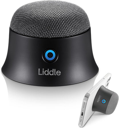 Liddle Speaker Magnetic Small Bluetooth Speaker Support Magsafe for Iphone 12/13/14/15/16, Wall Mount Mini Bluetooth Speaker for Golf Cart, Magnetic Attach to Anywhere, True Wireless Speaker (Black)