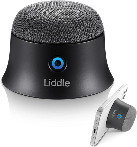 Liddle Speaker Magnetic Small Bluetooth Speaker Support Magsafe for Iphone 12/13/14/15/16, Wall Mount Mini Bluetooth Speaker for Golf Cart, Magnetic Attach to Anywhere, True Wireless Speaker (Black)